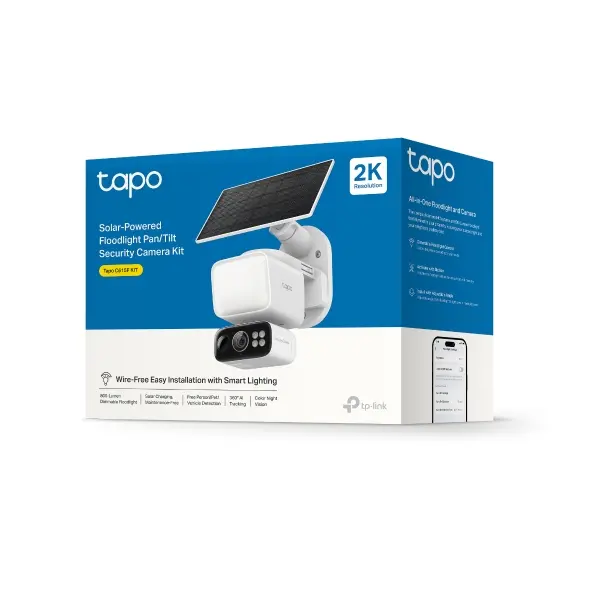 Камера TP-Link Tapo C615F KIT,охранителна камера със соларно захранване с прожек - image 10