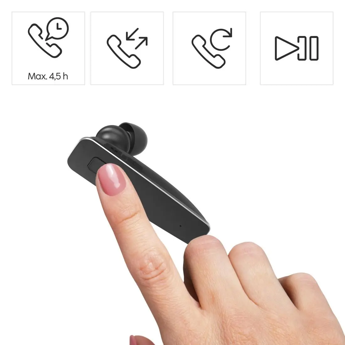 HAMA Блутут слушалка “MyVoice2100”, Multipoint, черен - image 11