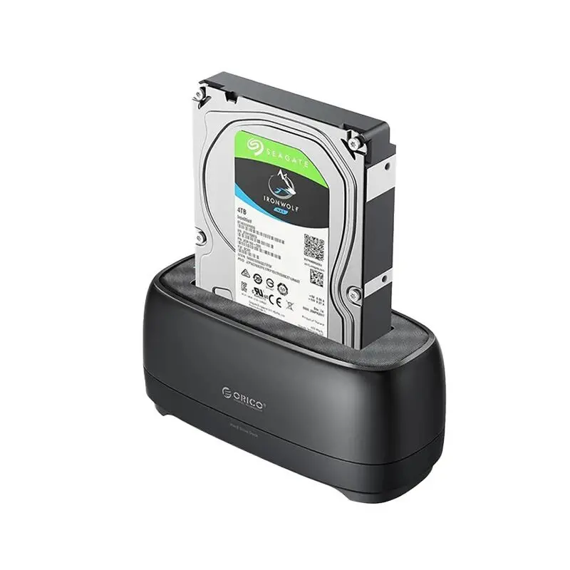Orico docking station αποθήκευσης - HDD/SSD Dock - 2.5/3.5 inch USB-C - DD18U3-EU-BK - image 1