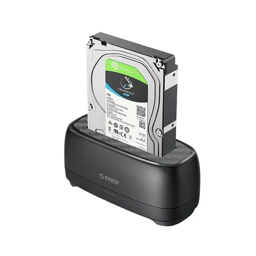 Orico docking station αποθήκευσης - HDD/SSD Dock - 2.5/3.5 inch USB-C - DD18U3-EU-BK - 2