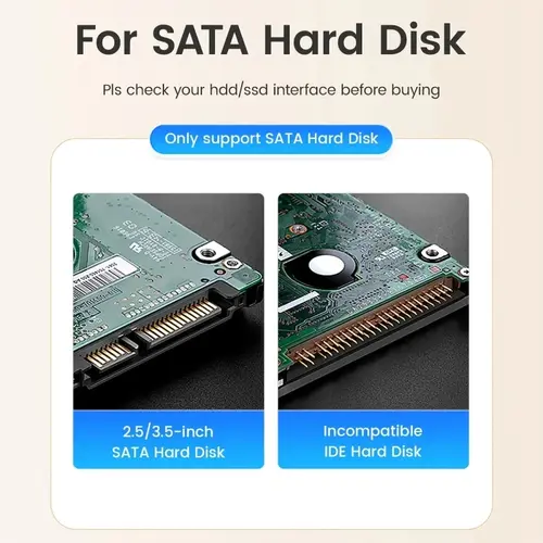 Orico stație de andocare Storage - HDD/SSD Dock - 2.5/3.5 inch USB-C - DD18U3-EU-BK - 9