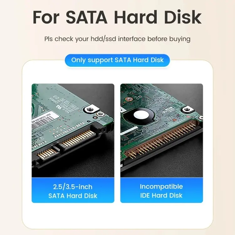 Orico докинг станция Storage - HDD/SSD Dock - 2.5/3.5 inch USB-C/A - DD18C3-EU-BK - image 8