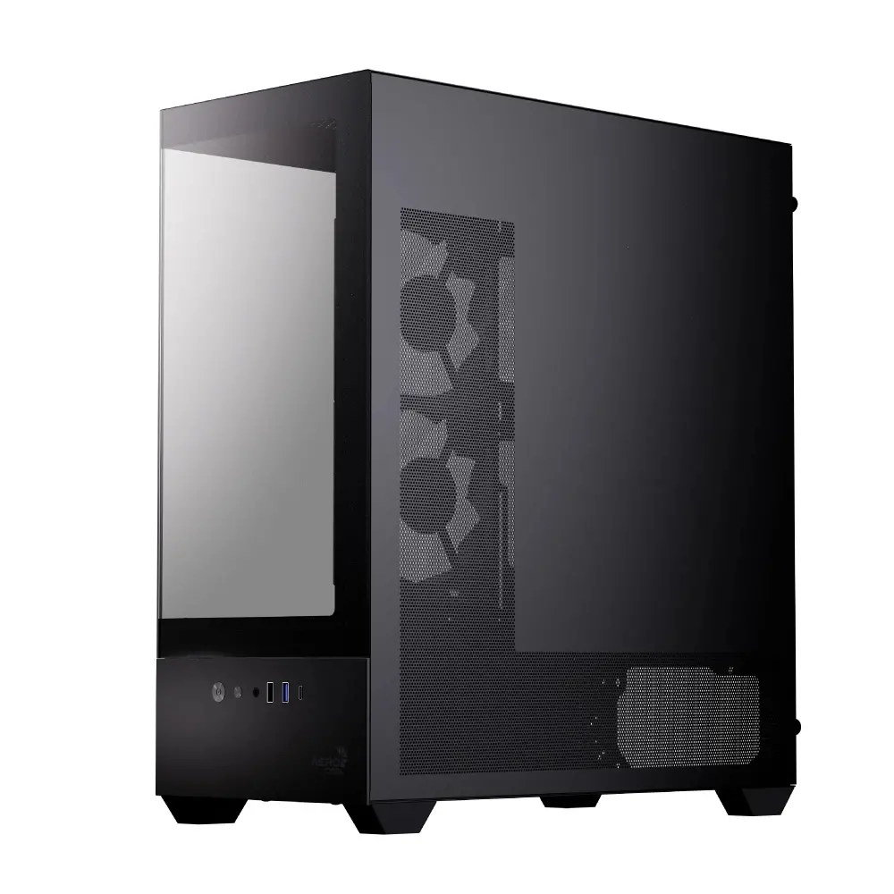 AeroCool carcasă Case ATX - P500D Digi-G-BK-v1 - Afișaj digital, USB-C, 3 x 120 mm A-RGB - image 4
