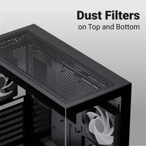 AeroCool кутия Case ATX - P500D Digi-G-BK-v1 - Digital Display, USB-C, 3 x 120 mm A-RGB - image 8