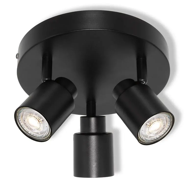 LED ОСВЕТИТЕЛНО ТЯЛО SPOT PRIMAL BLACK 3XGU10 PLATE BLACK LEDVANCE - image 1