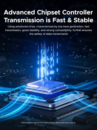 Orico външна кутия за диск Storage - Case - M.2 NVMe M key - USB-C/A, 20Gbps, Built-in Air Cooling, Aluminium - OUM2-G20-SV - image 9