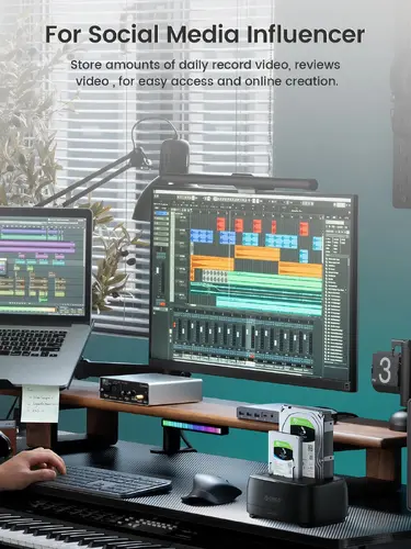 Orico докинг станция Storage - HDD/SSD Dock - 2 BAY Offline Clone 2.5/3.5 USB-C/USB-A - DD28C3-C - image 6
