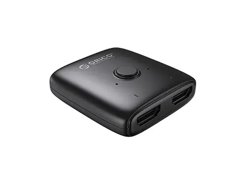 Orico Distribuitor comutator HDMI 2.0 Comutator/Splitter 2 porturi bidirecțional 4K negru - HS2-A1-BK-EP - 1