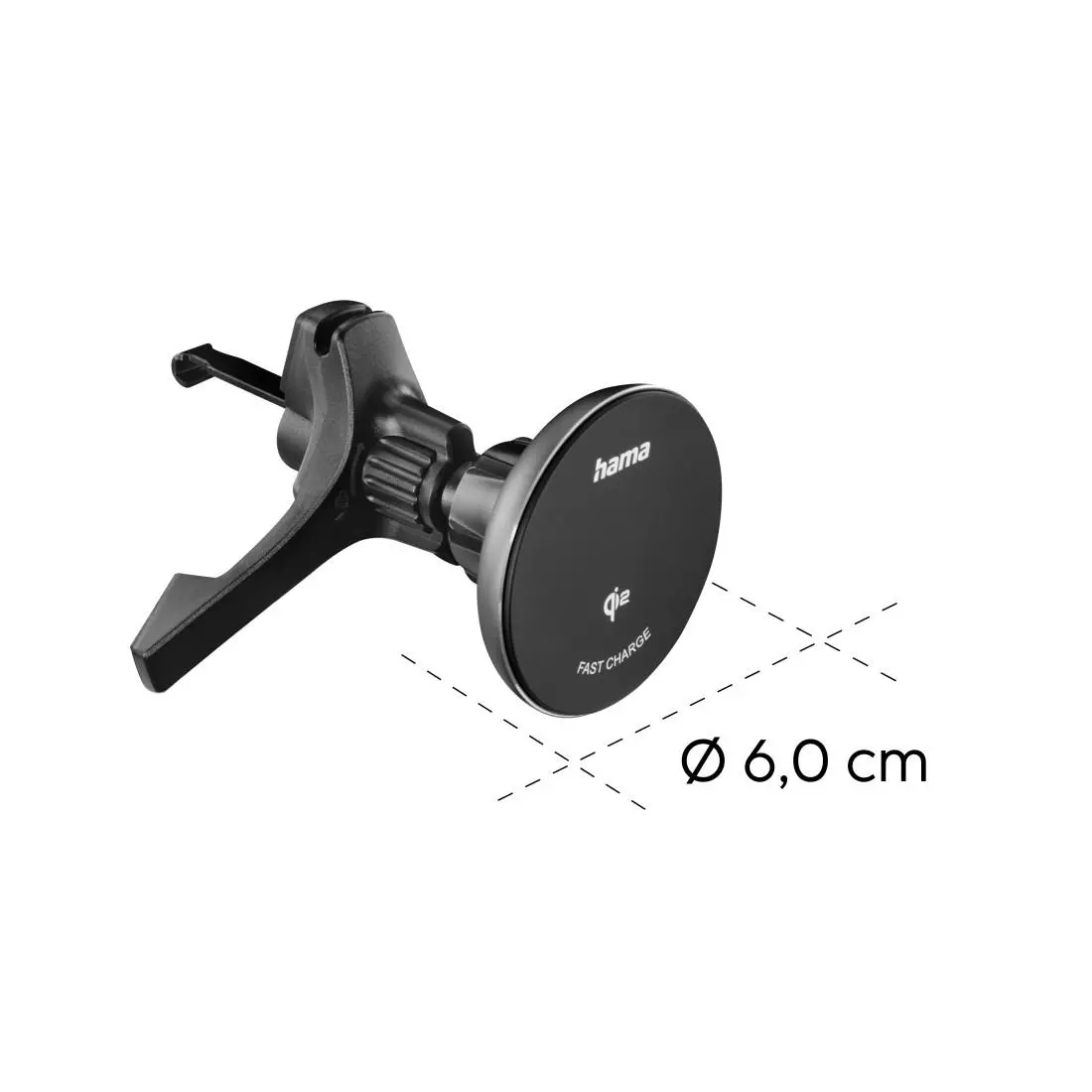 HAMA Ασύρματος φορτιστής Qi2, 15W, για αυτοκίνητο, μαύρο - image 18