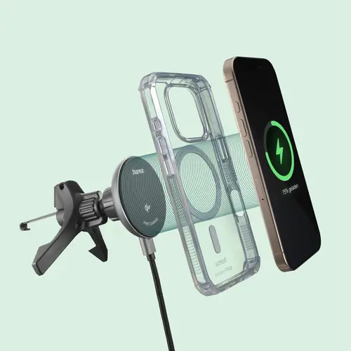 HAMA Безжично зарядно устройство Qi2, 15W, за кола, черно - image 26