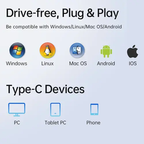 Orico докинг станция Docking Station Type-C - PW11-6PR-GY-EP - HDMI x 1, USB-C x 1, USB3.0 x 3, USB-C PD100W x 1, LAN x 1 (1Gbps) - image 6