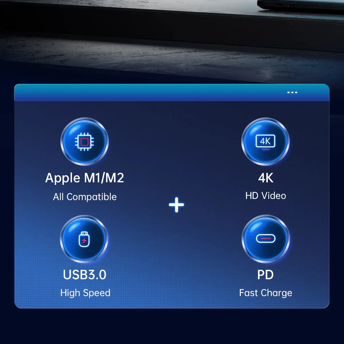 Orico докинг станция Docking Station Type-C - PW11-6PCR-GY-EP - HDMI x 1, USB-C x 1, USB3.0 x 2, USB-C PD100W x 1, LAN x 1 (1Gbps) - image 15