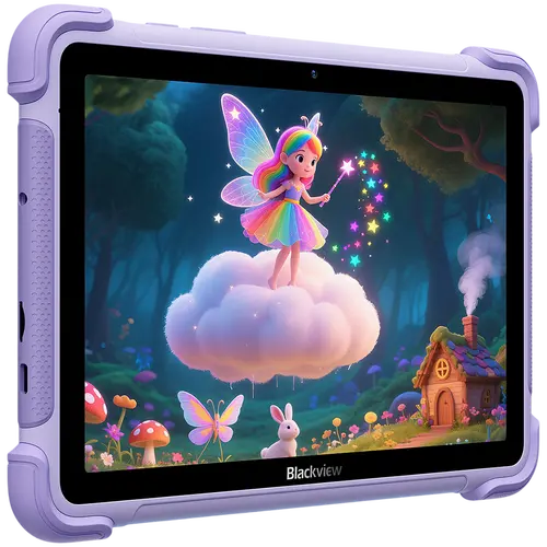 Blackview LINK 1 Kids WiFi 4/64GB 8.68-inch HD IPS 1340x800 60Hz 360nits RK3562 Quad-core 2.0GHz 5+8MP Cam 5000mAh WiFi 6 BT 5.0 Dual Speakers with Smart-K Support Tempered Film Stylus Pen Android 16 Dreamy Purple - image 2