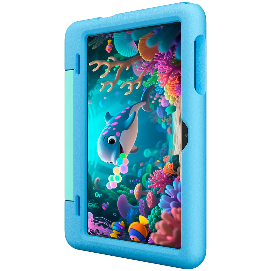 Blackview Tab 20 Kids WiFi 10.1-inch 800x1280 HD 60Hz Unisoc Tiger T310 2Hz 4GB + 64GB 6600mAh Cam 5MP/8MP WiFi5 Android 15 Bubble Blue - image 2