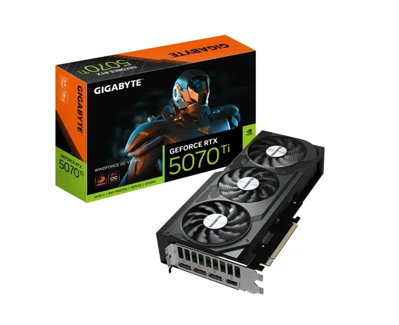 Видео карта, Gigabyte GeForce RTX 5070 Ti 16GB GDDR7 Windforce OC V2