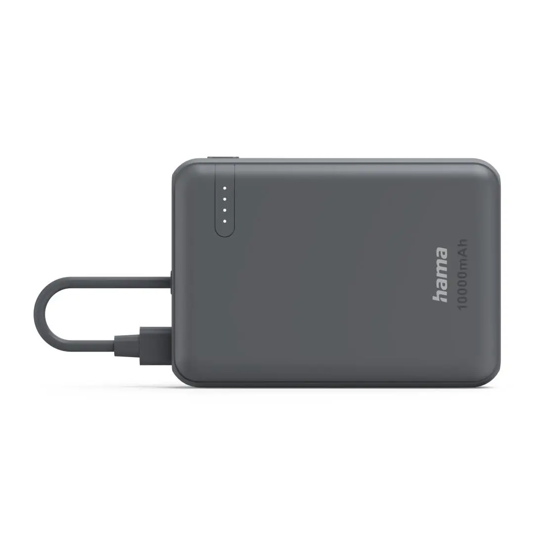 HAMA Външна батерия „Travel“ с кабел, 10000mAh, 2 изхода: 2x USB-C, антрацит - image 2
