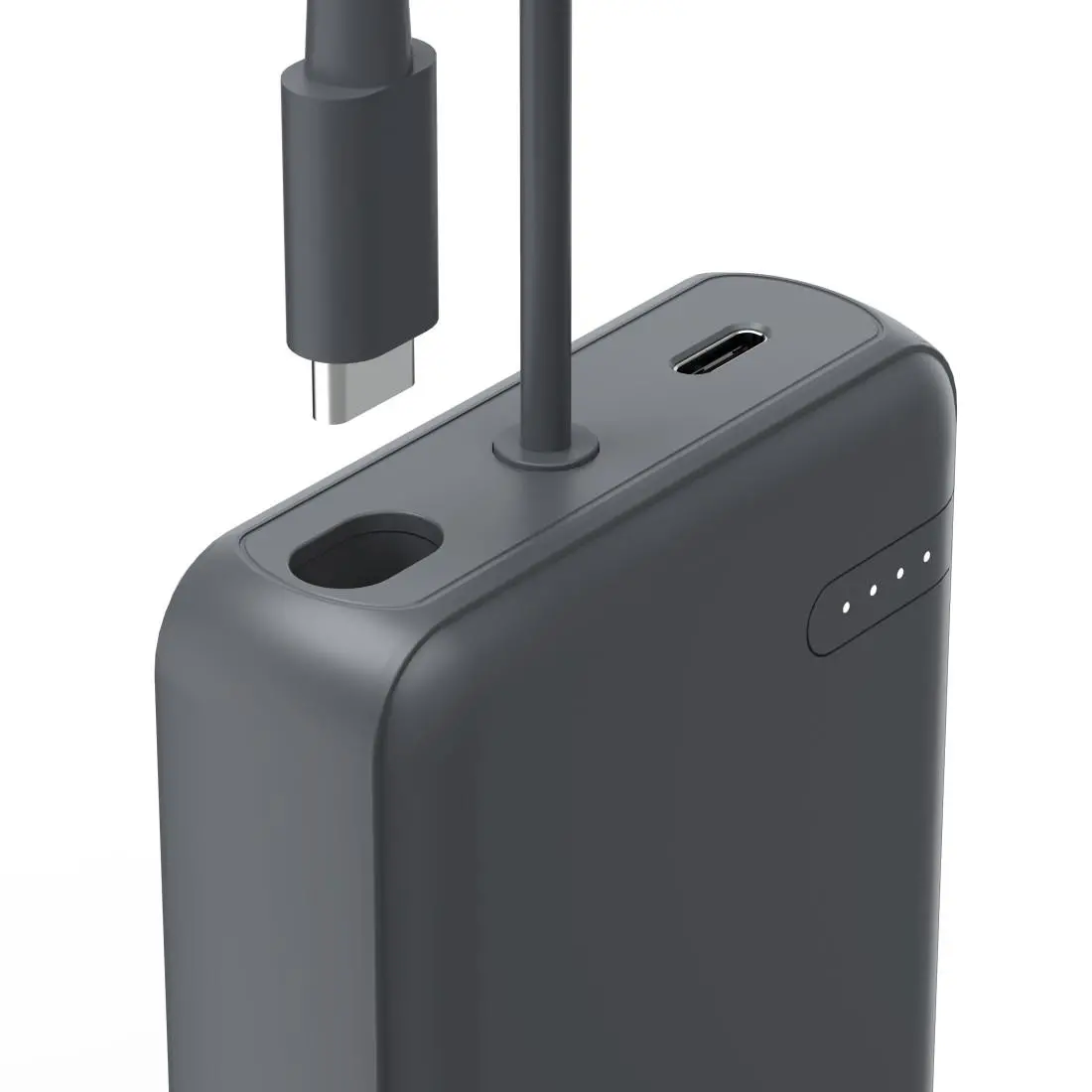 HAMA Външна батерия „Travel“ с кабел, 10000mAh, 2 изхода: 2x USB-C, антрацит - image 3
