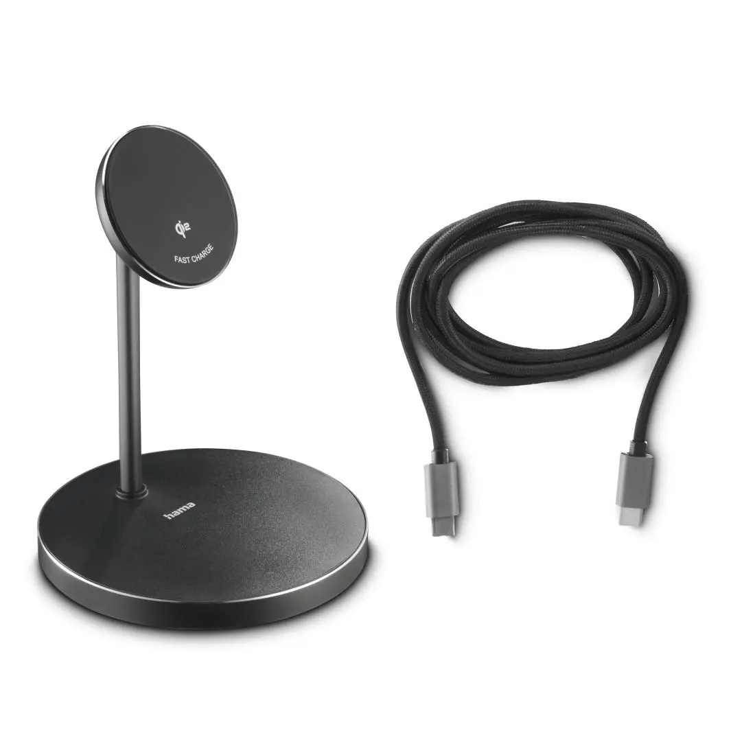 HAMA Безжична зарядна станция Qi2, 15W, черно - image 15