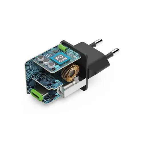 HAMA Бързо мини зарядно GaN, USB-C, PD, 45 W, черно - image 14