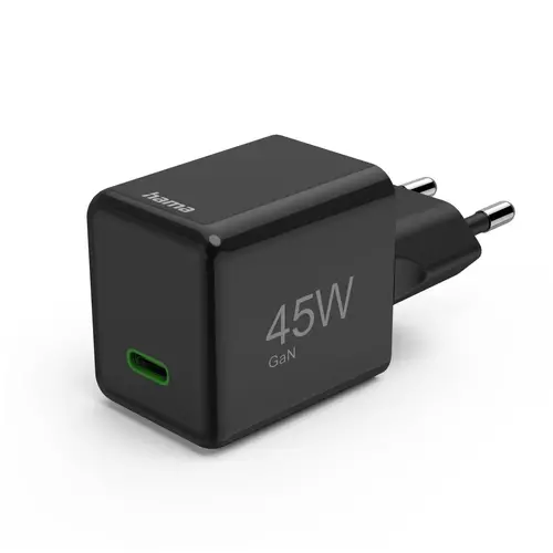 HAMA Бързо мини зарядно GaN, USB-C, PD, 45 W, черно - image 15
