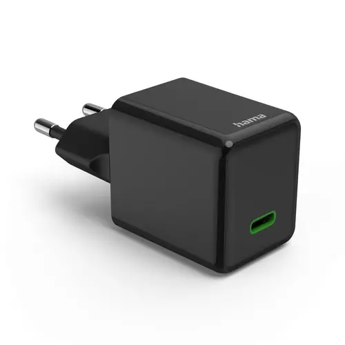 HAMA Бързо мини зарядно GaN, USB-C, PD, 45 W, черно - image 1