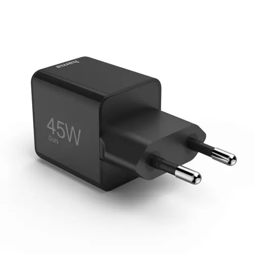HAMA Бързо мини зарядно GaN, USB-C, PD, 45 W, черно - image 2