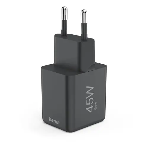 HAMA Бързо мини зарядно GaN, USB-C, PD, 45 W, черно - image 4