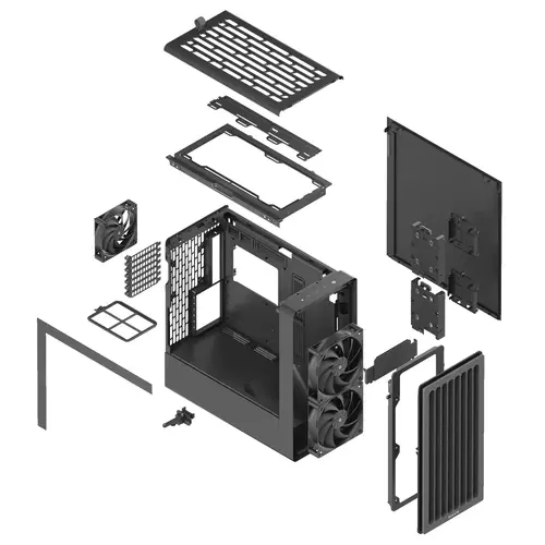 HAVN кутия Case E-ATX - BF 360 Flow Black - 11