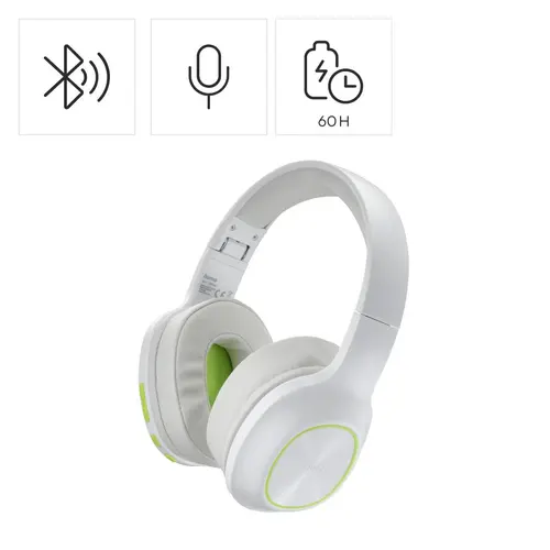 HAMA Căști Bluetooth "Spirit Calypso III", Over-Ear, Bass Boost, pliabile, alb - 11