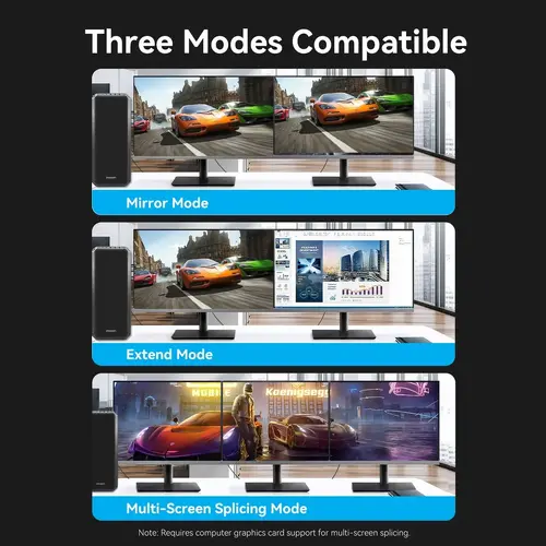 Vention Кабел Cable - Display Port v2.1 DP M / M Black 16K@60Hz, 1M - HGBHF - image 9