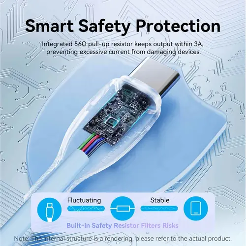 Vention Кабел USB 2.0 A Male to C Male 3A 0.25M Black - CTWBC - image 4