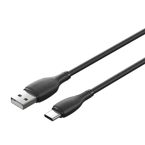 Vention Кабел USB 2.0 A Male to C Male 3A 0.25M Black - CTWBC