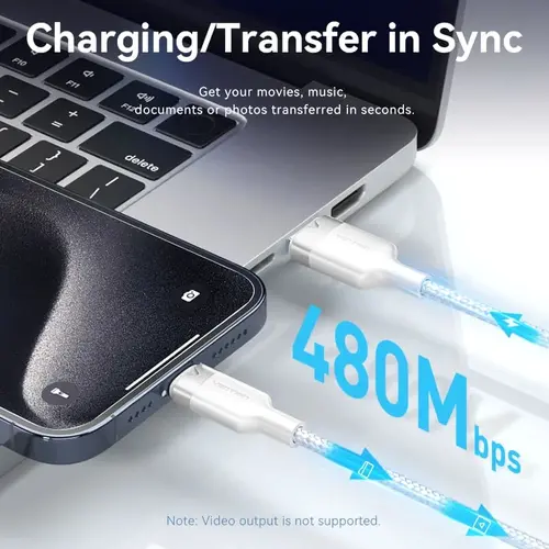 Vention Кабел USB 2.0 A Male to C Male 1.0M Black 6A Fast Charge - CTOBF - image 10