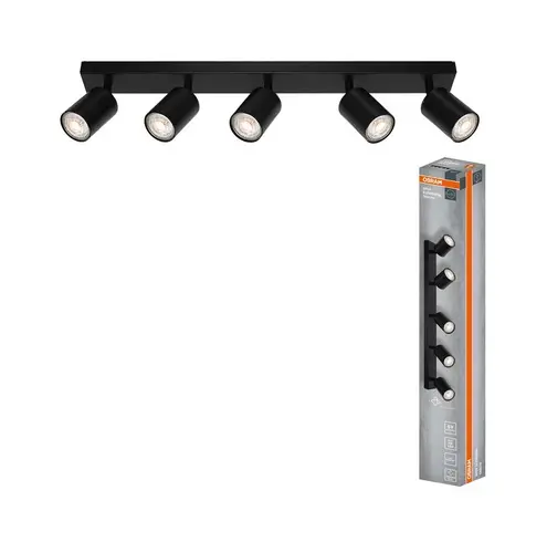 LED ОСВЕТИТЕЛНО ТЯЛО SPOT ELEMENTAL BLACK 5XGU10 BLACK LEDVANCE