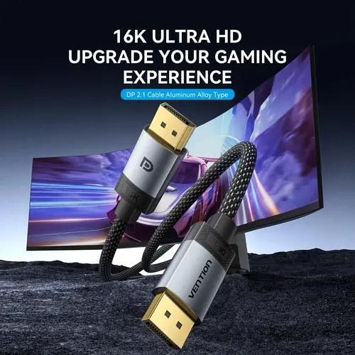 Vention Καλώδιο Cable - DisplayPort v2.1 DP M / M μαύρο 16K@60Hz, 3M - HGBHI - 6