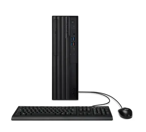 Настолен компютър, Acer Veriton VX4720GT Intel Core i3-14100 (up to 4.70GHz, 12MB), 1*8GB DDR5, 512GB SSD M.2, DVD+RW, Intel UHD Graphics, TPM 2.0, GLAN, 180W 80PLUS Bronze, KBD& Mouse USB, No OS, 3Y - image 3