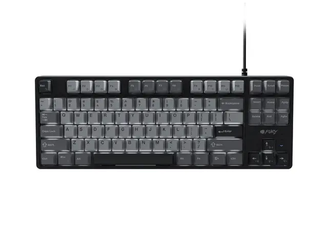 Πληκτρολόγιο, Fury Gaming Keyboard Kanabo K2, US layout, λευκός φωτισμός, μηχανικό, μαύρο-γκρι