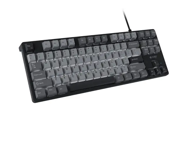 Πληκτρολόγιο, Fury Gaming Keyboard Kanabo K2, US layout, λευκός φωτισμός, μηχανικό, μαύρο-γκρι - image 1