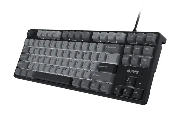 Клавиатура, Fury Gaming Keyboard Kanabo K2, US layout, White backlight, Mechanical, Black-Grey - image 2