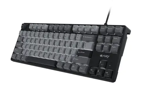 Πληκτρολόγιο, Fury Gaming Keyboard Kanabo K2, US layout, λευκός φωτισμός, μηχανικό, μαύρο-γκρι - 3