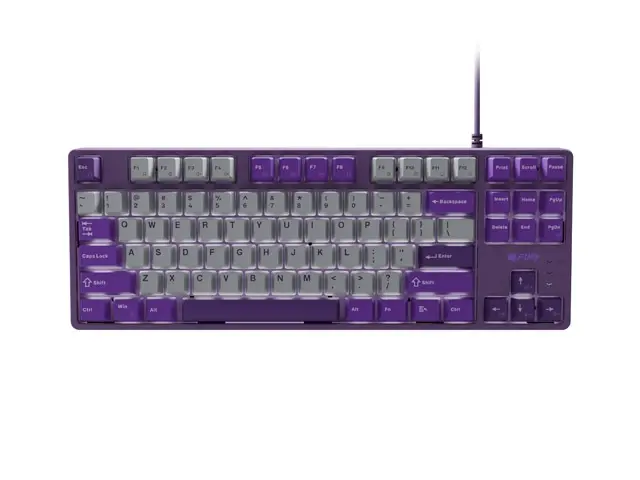 Tastatură, Fury Gaming Keyboard Kanabo K2, US layout, iluminare albă, mecanică, gri-violet