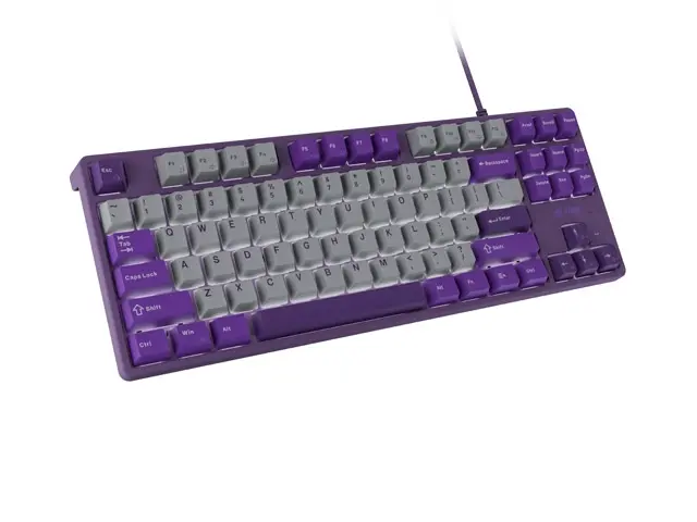 Πληκτρολόγιο, Fury Gaming Keyboard Kanabo K2, US layout, λευκός φωτισμός, μηχανικό, γκρι-βιολετί - image 1