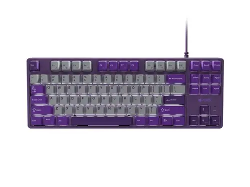 Πληκτρολόγιο, Fury Gaming Keyboard Kanabo K2, US layout, λευκός φωτισμός, μηχανικό, γκρι-βιολετί - 1