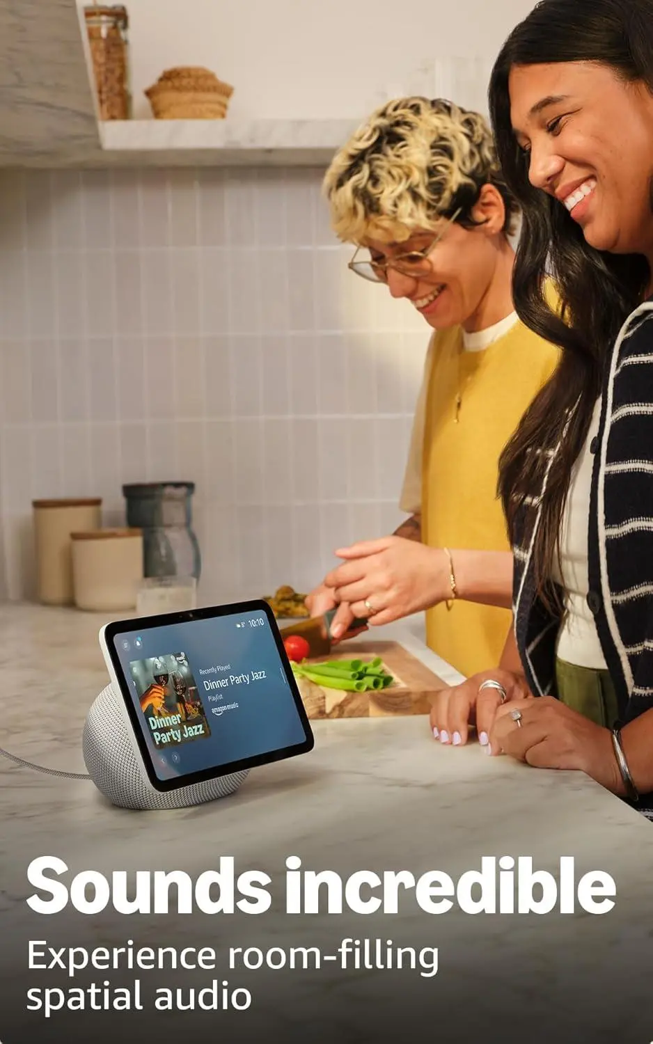 Amazon Echo Show 8 (Gen 4), 8'' дисплей за визуaлизация, 3D-audio, черен - image 4