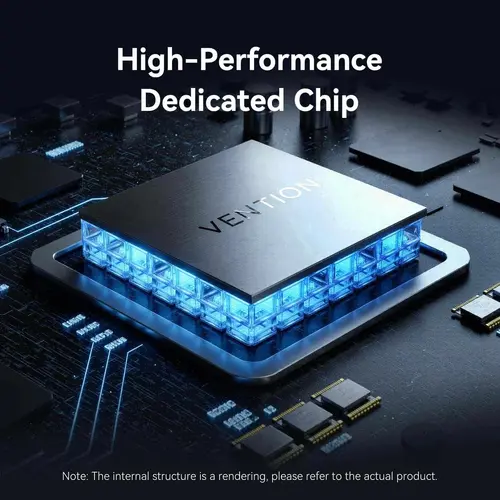 Vention докинг станция Docking Station Type-C - TQZHB - 8K, LED Display - HDMI, USB 3.0 x 2, USB-C 3.2 Gen 1, PD100W,  LAN (1Gbps) - image 8