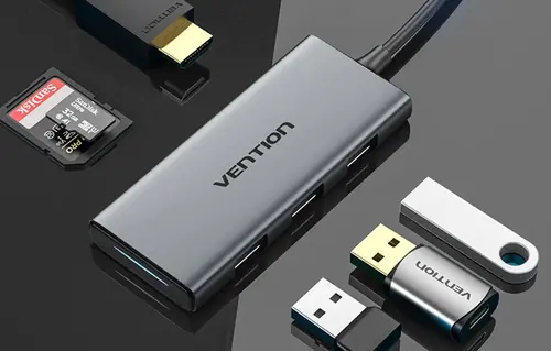 Vention docking station Type-C - TOOHB - HDMI x 1, USB3.0 x 3, SD/TF - 5
