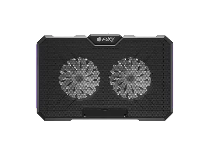Stand, Fury Gunbai G3 Laptop Cooling Pad 14.1-17.3" 2 ventilatoare, lumină RGB LED, 2 USB - image 2