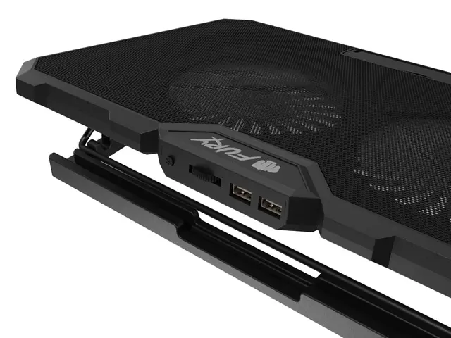 Stand, Fury Gunbai G3 Laptop Cooling Pad 14.1-17.3" 2 ventilatoare, lumină RGB LED, 2 USB - image 6