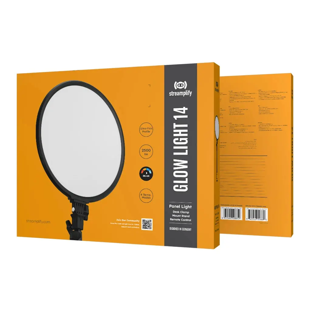 Streamplify стрийминг осветление Streaming GLOW LIGHT 14 - Remote Control, Monitor Stand - SPIF-GL14222.11 - image 14