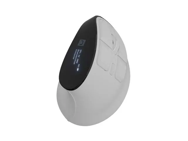 Мишка, Natec Euphonie Vertical Mouse PRO Wireless BT 5.0, 4000DPI Silent, Programmable, White